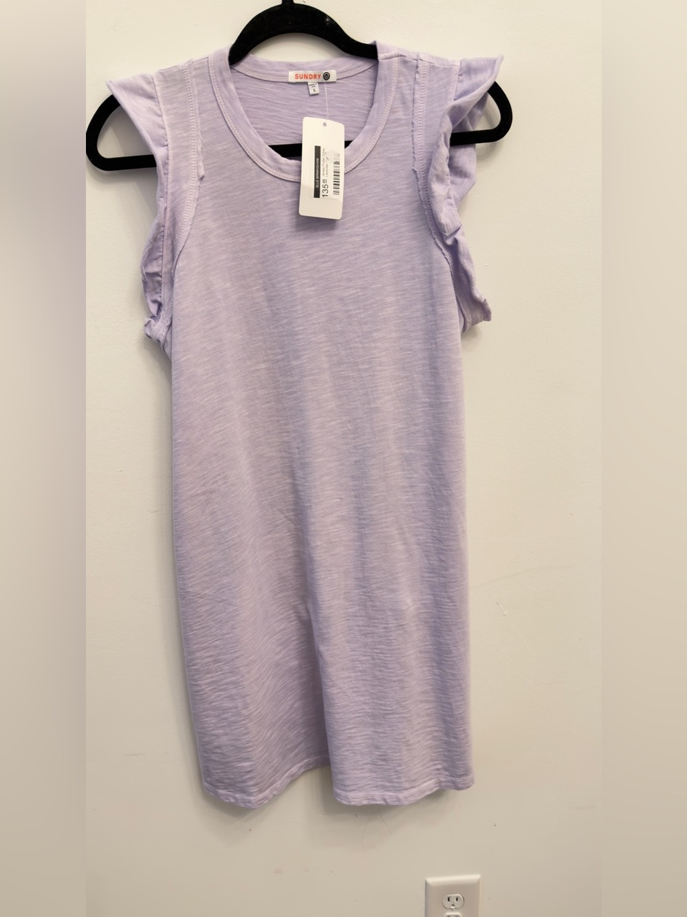 Sundry
flutter sleeve jersey dress lavender